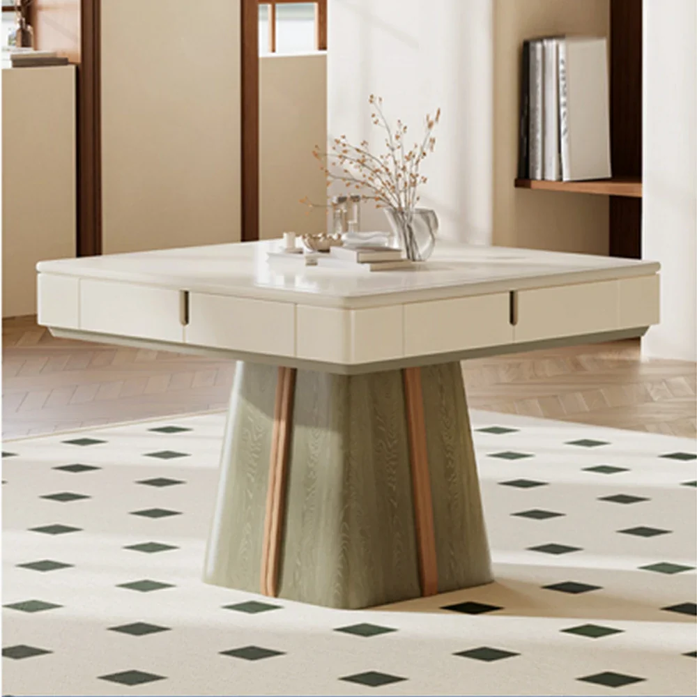 HEXJON 100cm Automatic Mahjong Table/Dining Table/Coffee Table Low Frequency Noise Reduction - Green - Image 2