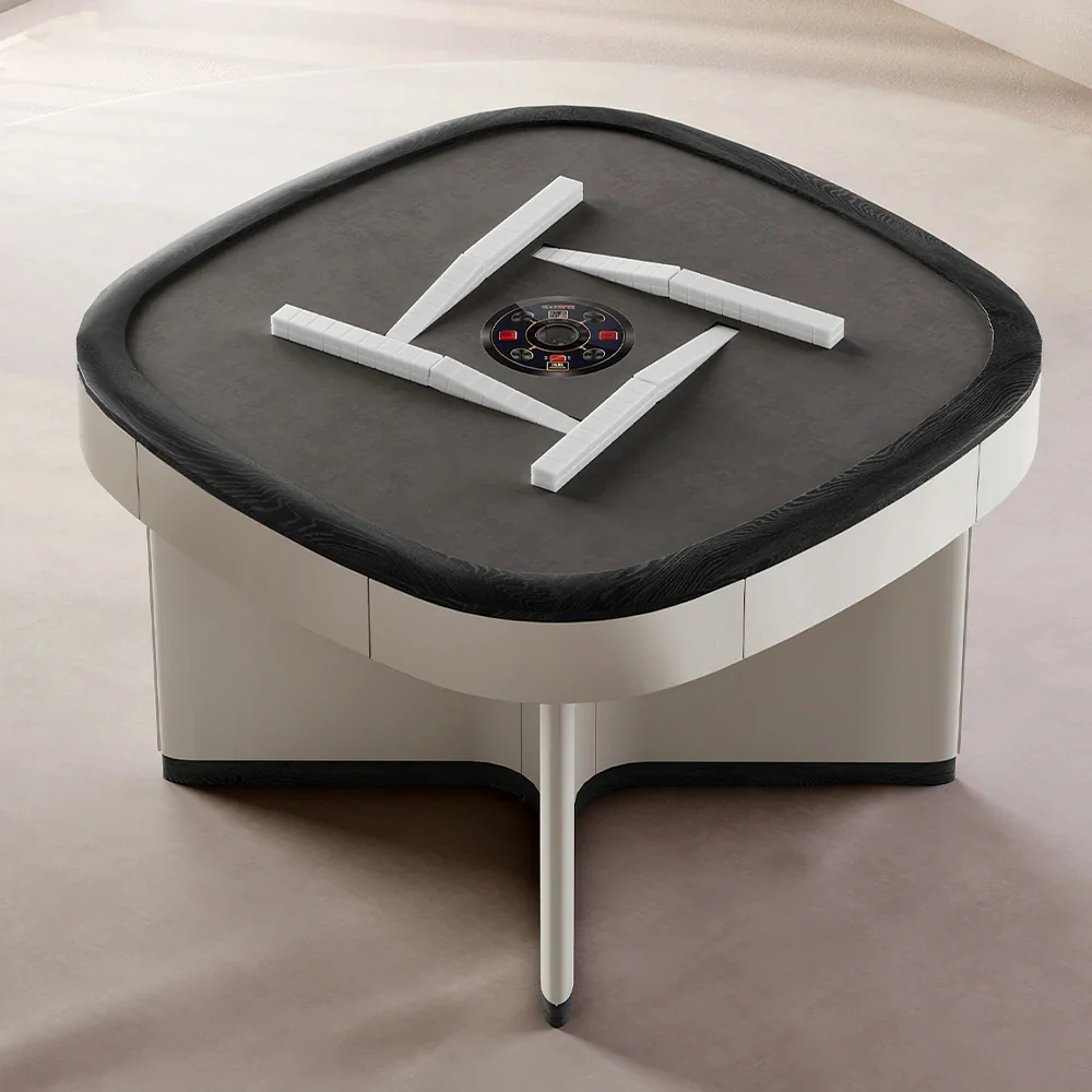 HEXJON 120 x 120 cm Automatic Mahjong Table, Low Noise Design, Eco-Friendly Leather Surface, Stylish and Durable - Image 2
