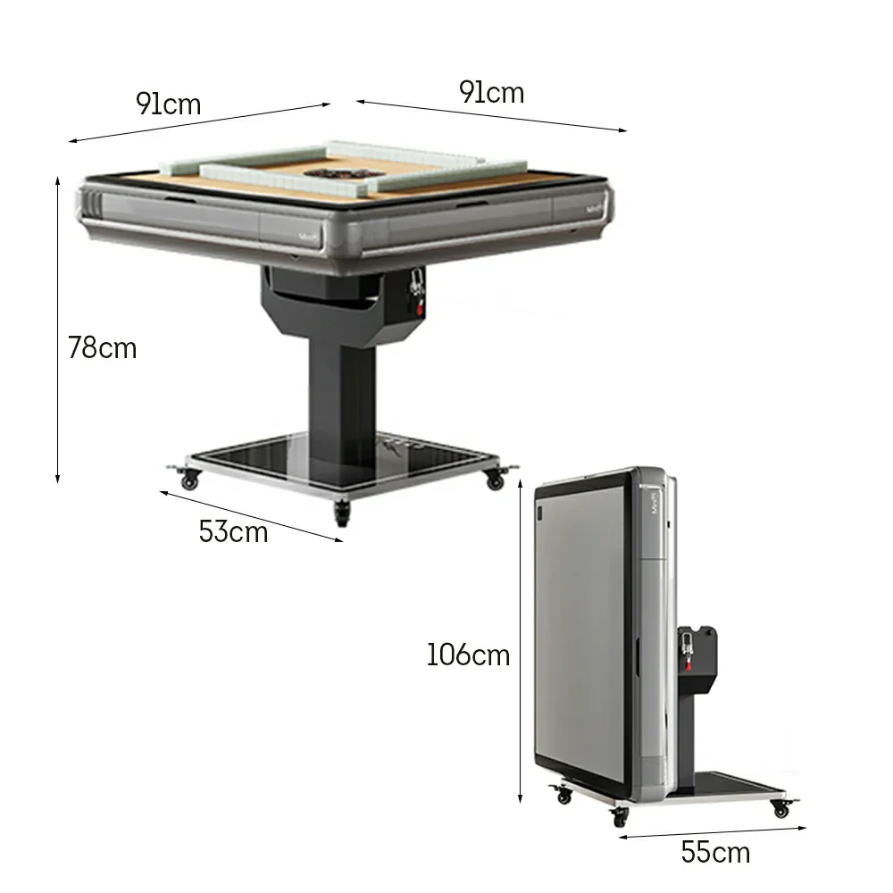 HEXJON 91cm Automatic Mahjong Table/Dining Table Foldable Design - Image 10