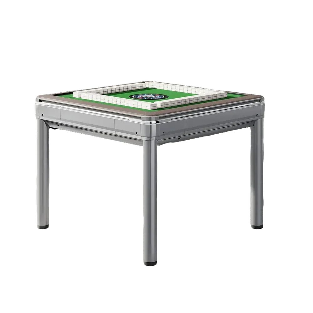 HEXJON Q72 Champagne & Grey Multifunctional Automatic Mahjong Table - Image 2
