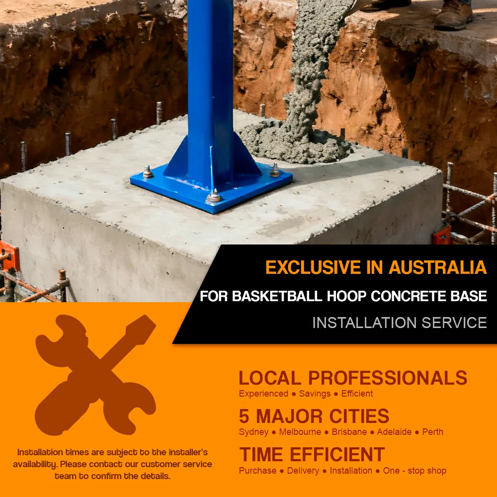 Installation Service For : Basketball Hoop Concrete Base - Image 2