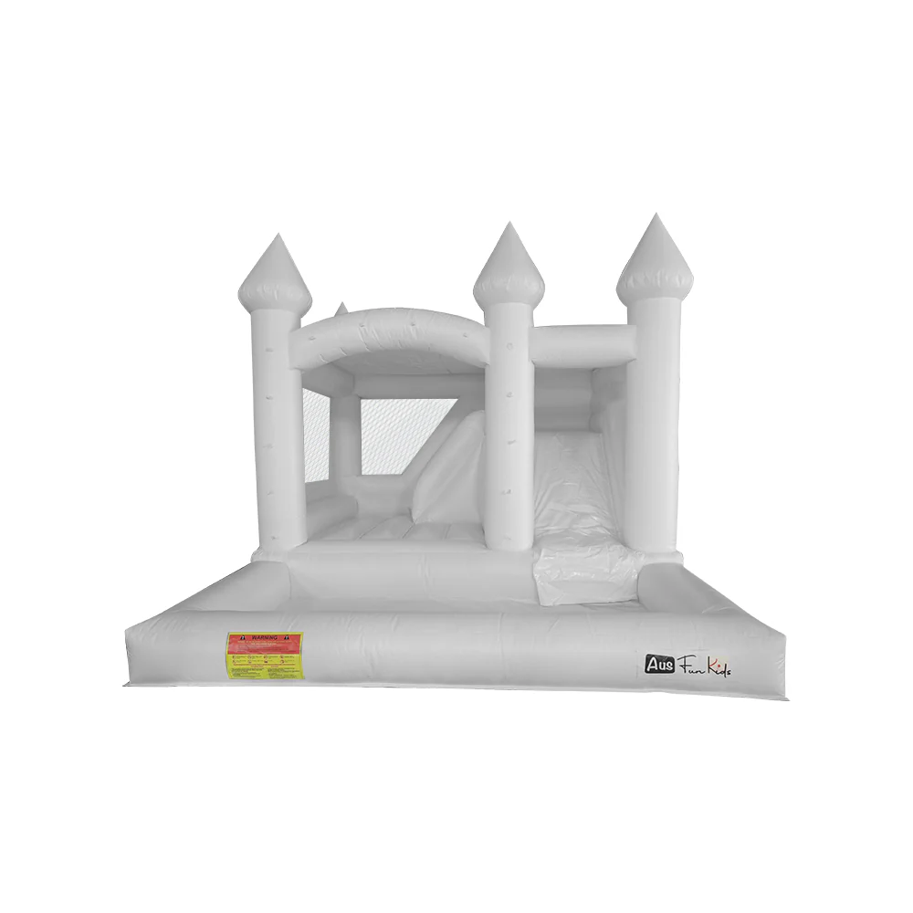 GAMEON 0118 Bounce House 5X4X3.4m PVC Bouncy Castle with Blower For Fun White Wedding Bounce House - Image 6