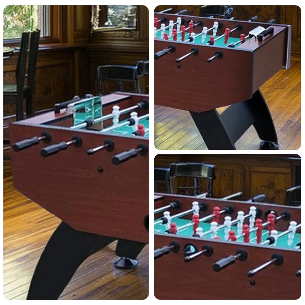 KICKSY 5FT Solid Wood Foosball Table - Chrome-Plated Steel Rods, ABS Hand-Painted Players, High-Density Playfield, Anti-Slip Handles, Durable & Stable Construction - Image 3