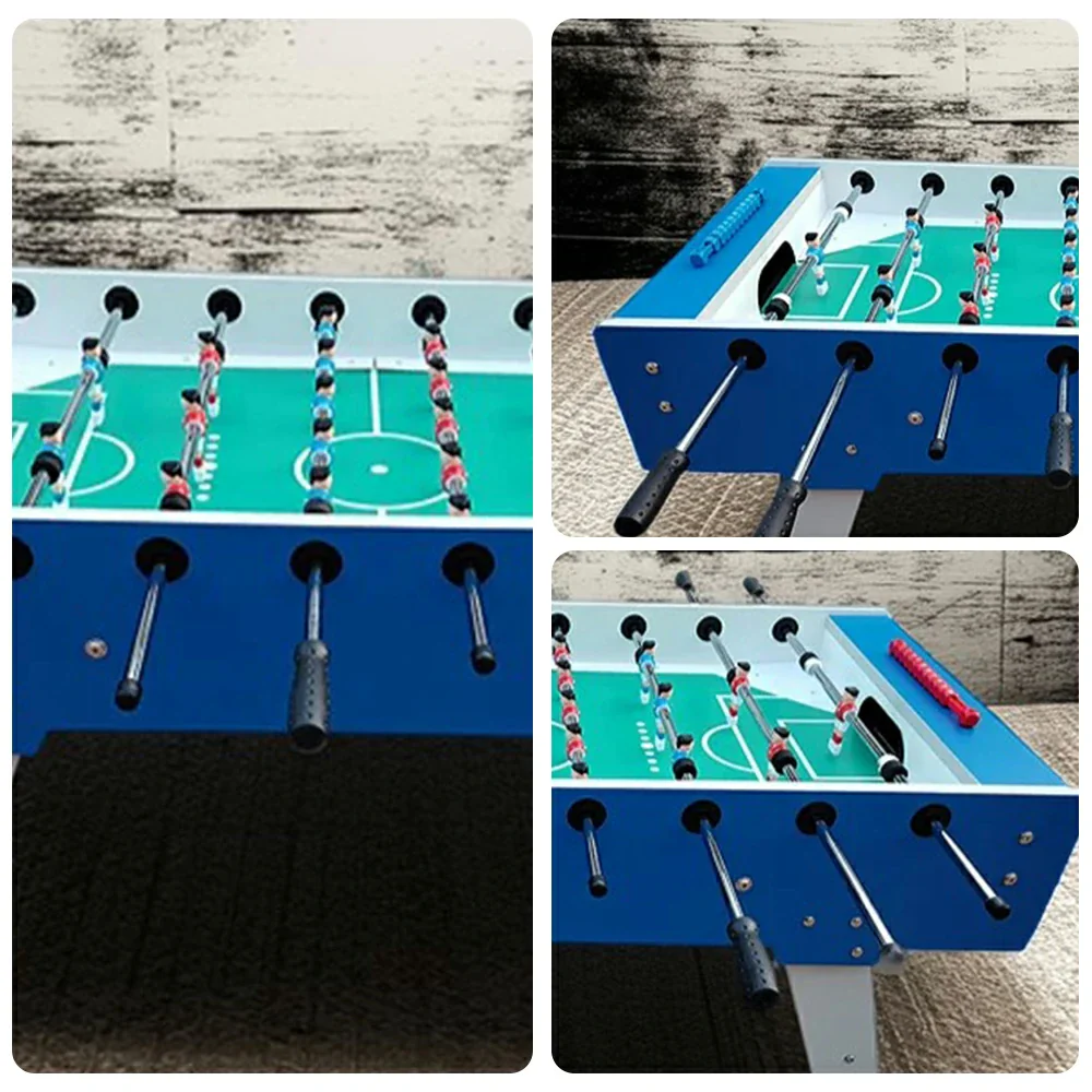 KICKSY 5FT Solid Wood Foosball Table - Chrome-Plated Steel Rods, ABS Hand-Painted Players, High-Density Playfield, Anti-Slip Handles, Heavy-Duty & Stable Design - Image 3