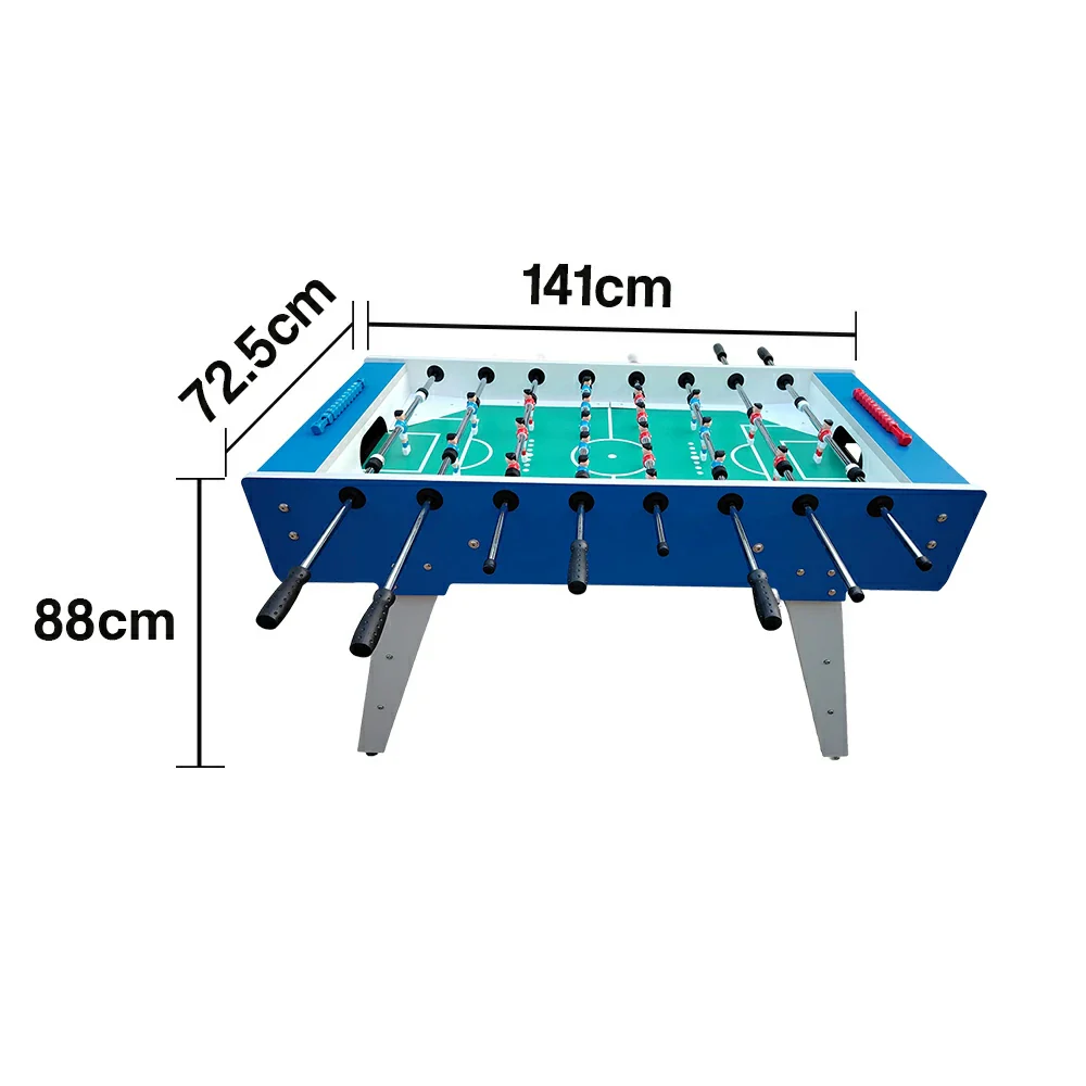 KICKSY 5FT Solid Wood Foosball Table - Chrome-Plated Steel Rods, ABS Hand-Painted Players, High-Density Playfield, Anti-Slip Handles, Heavy-Duty & Stable Design - Image 5
