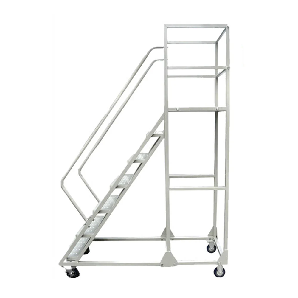 GROVIA 220cm(H) 6-step Steel Freight ladder Warehouse Staircase - Image 5