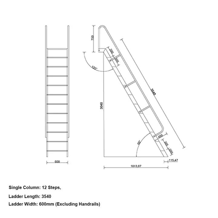 GROVIA 7/ 9/ 12/15-step Aluminum Alloy Ladder Household Stairs - Silver - Image 17