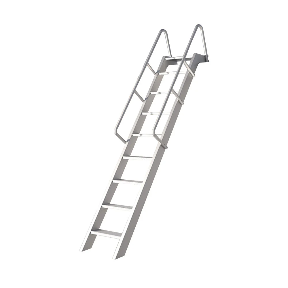 GROVIA 7/ 9/ 12/15-step Aluminum Alloy Ladder Household Stairs - Silver - Image 6