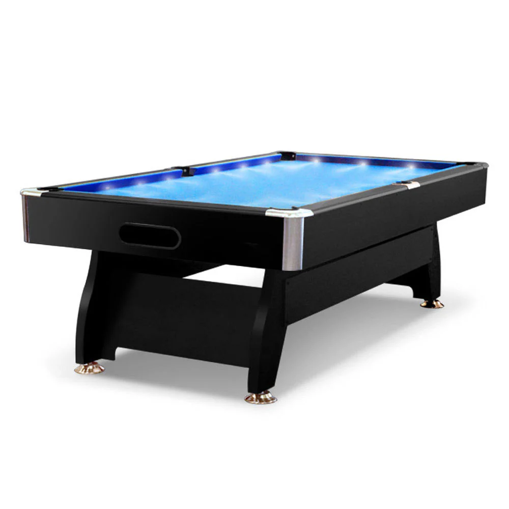 CUETIQ 7FT LED Snooker Billiard Pool Table with Free Accessories - Image 11