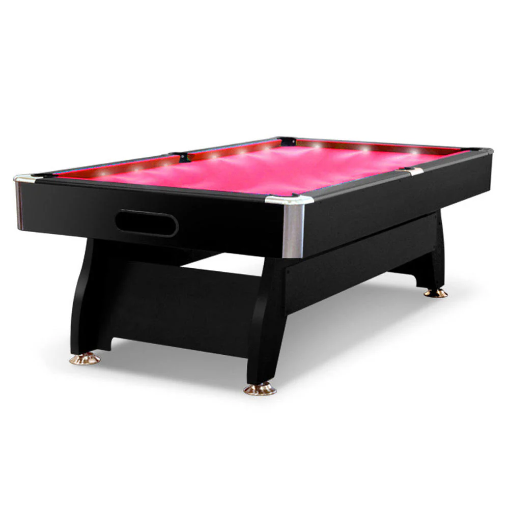CUETIQ 7FT LED Snooker Billiard Pool Table with Free Accessories - Image 7