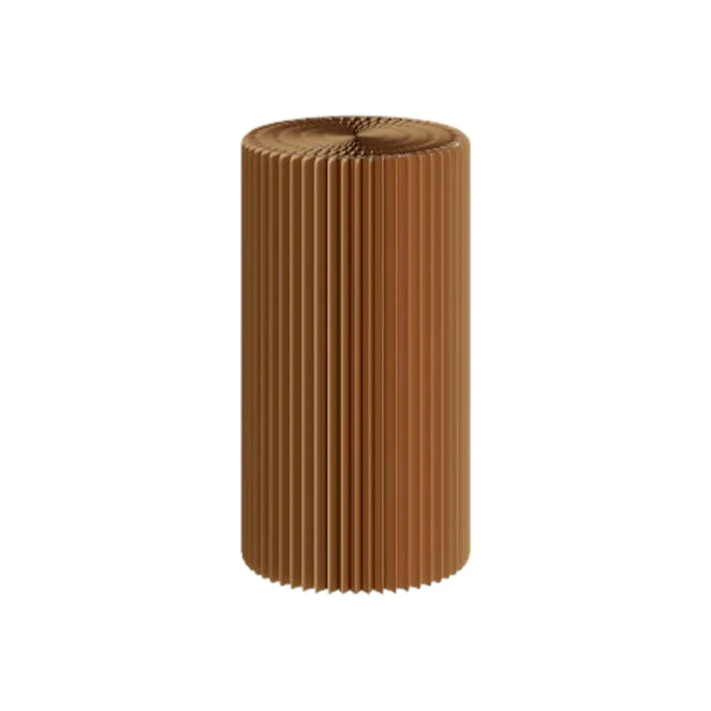 LIVARA Cardboard Cylinder Display Stand – Lightweight, Eco-Friendly Round Showcase for Retail or Exhibitions - Brown - Image 10