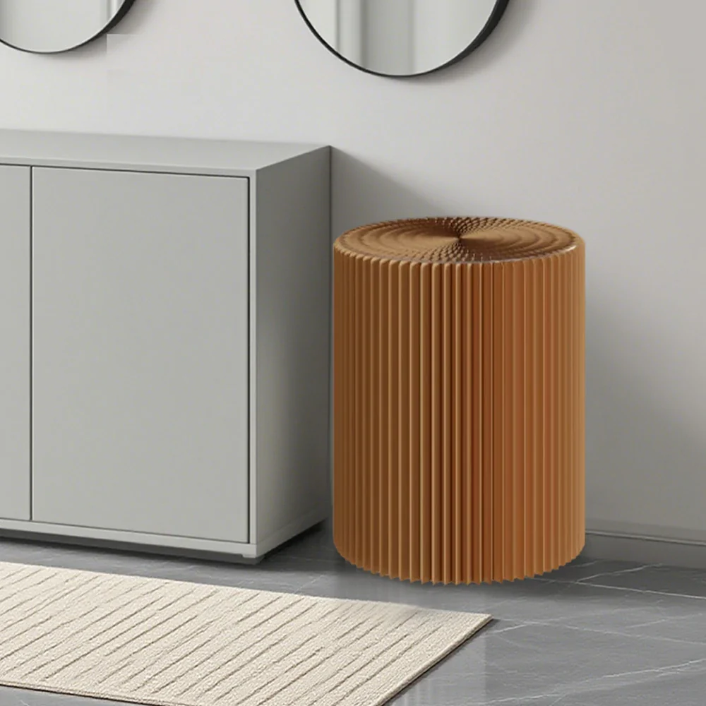 LIVARA Cardboard Cylinder Display Stand – Lightweight, Eco-Friendly Round Showcase for Retail or Exhibitions - Brown - Image 15