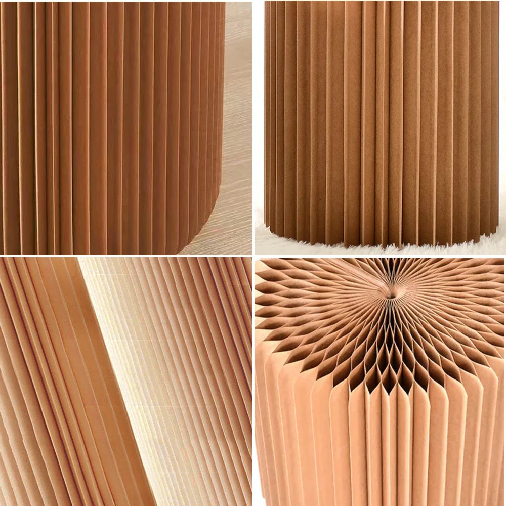LIVARA Cardboard Cylinder Display Stand – Lightweight, Eco-Friendly Round Showcase for Retail or Exhibitions - Brown - Image 3