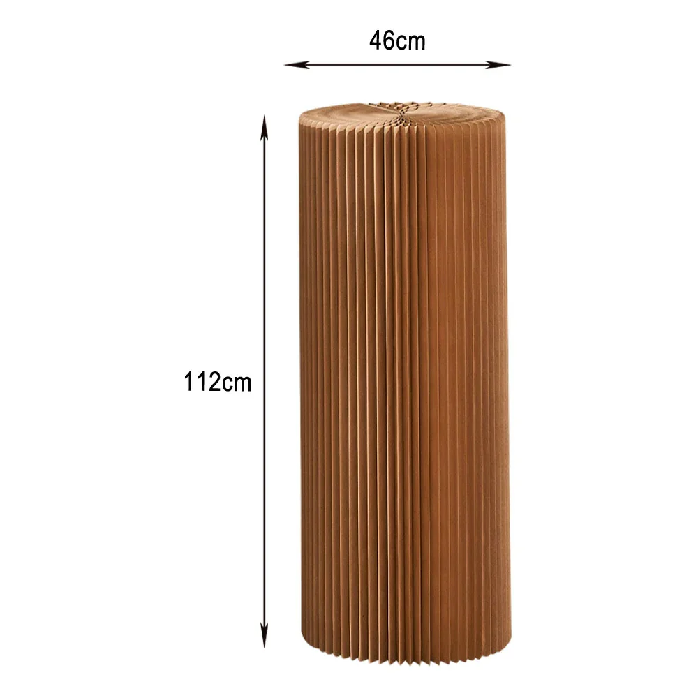 LIVARA Cardboard Cylinder Display Stand – Lightweight, Eco-Friendly Round Showcase for Retail or Exhibitions - Brown - Image 41