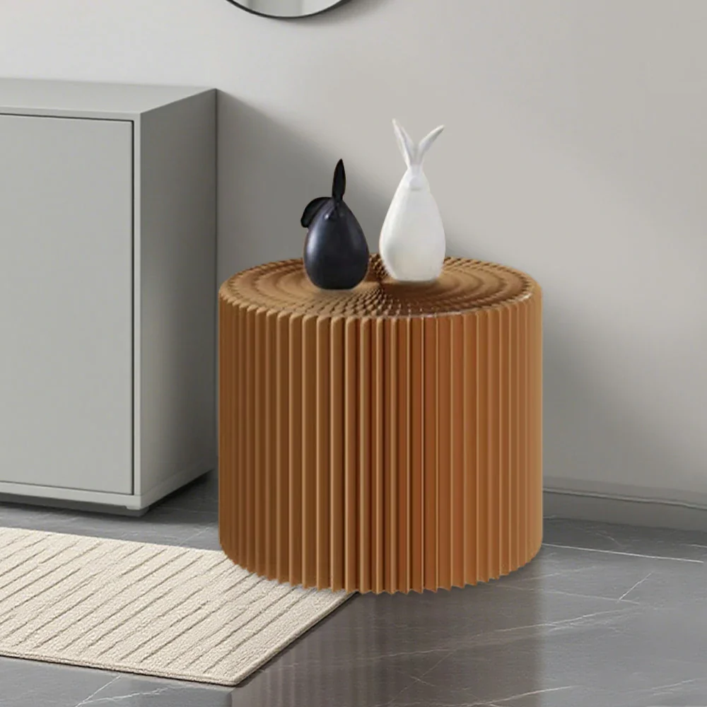 LIVARA Cardboard Cylinder Display Stand – Lightweight, Eco-Friendly Round Showcase for Retail or Exhibitions - Brown - Image 8