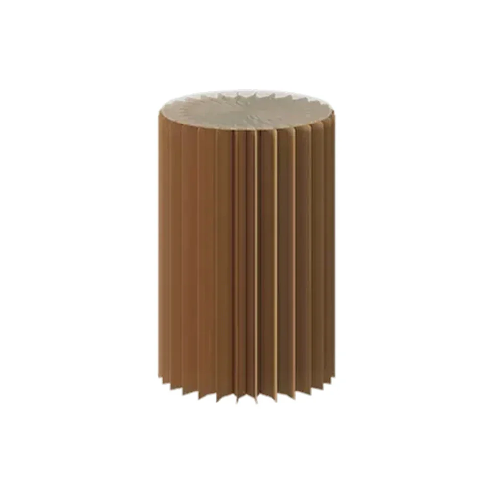 LIVARA Foldable Paper Cylinder Display Stand – Lightweight, Space-Saving Round Showcase for Retail & Promotions-Brown - Image 14