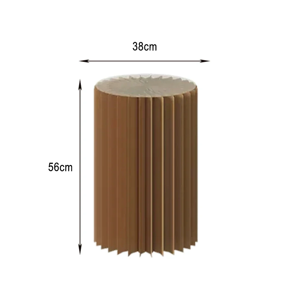 LIVARA Foldable Paper Cylinder Display Stand – Lightweight, Space-Saving Round Showcase for Retail & Promotions-Brown - Image 17