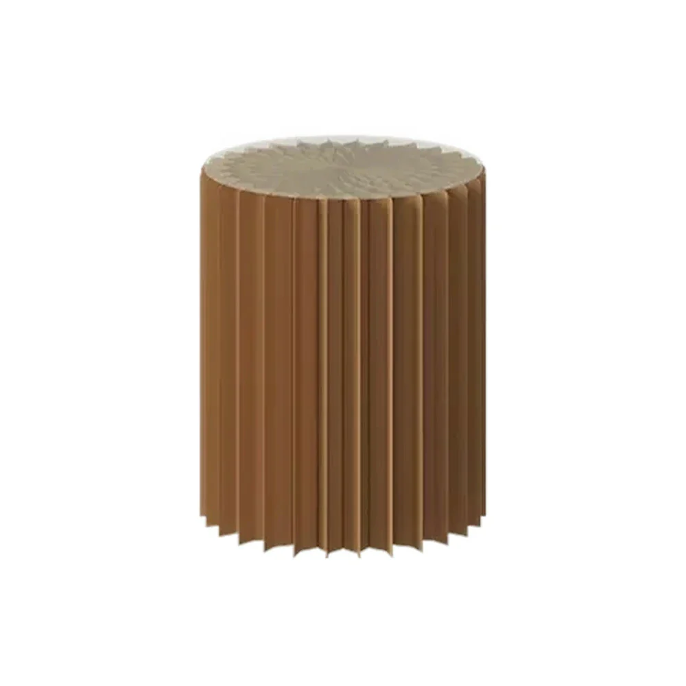 LIVARA Foldable Paper Cylinder Display Stand – Lightweight, Space-Saving Round Showcase for Retail & Promotions-Brown - Image 18