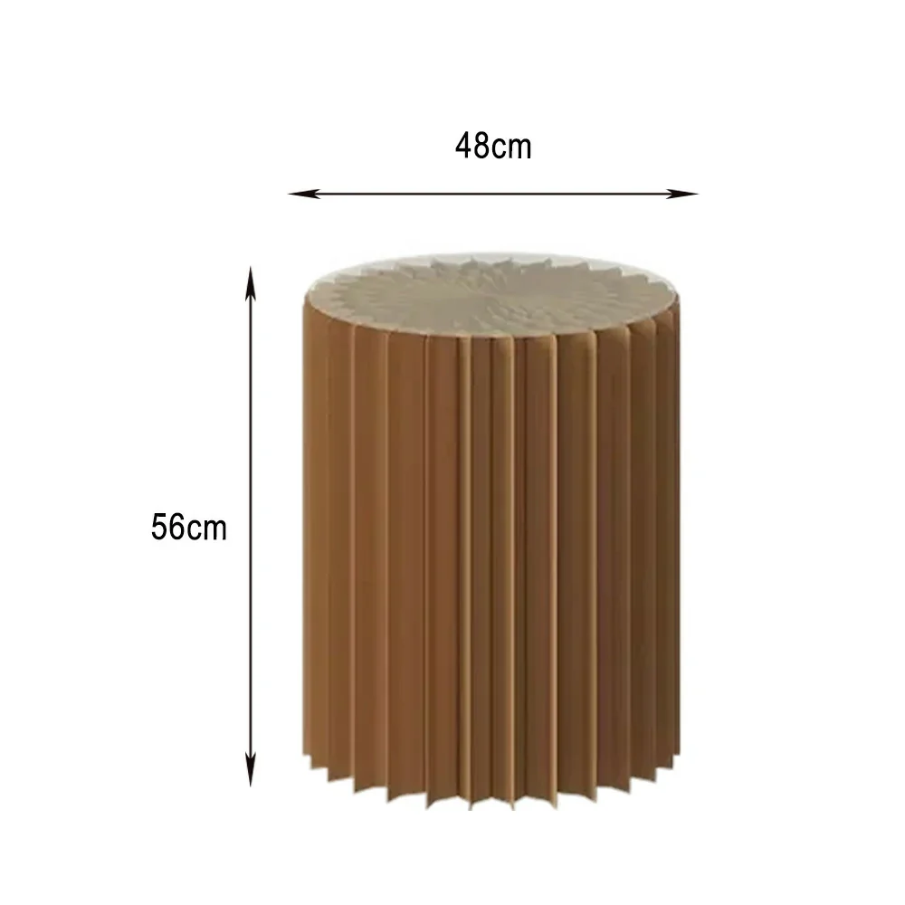 LIVARA Foldable Paper Cylinder Display Stand – Lightweight, Space-Saving Round Showcase for Retail & Promotions-Brown - Image 21