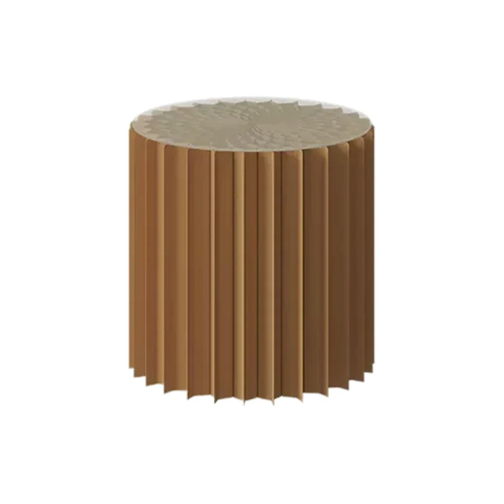 LIVARA Foldable Paper Cylinder Display Stand – Lightweight, Space-Saving Round Showcase for Retail & Promotions-Brown - Image 22
