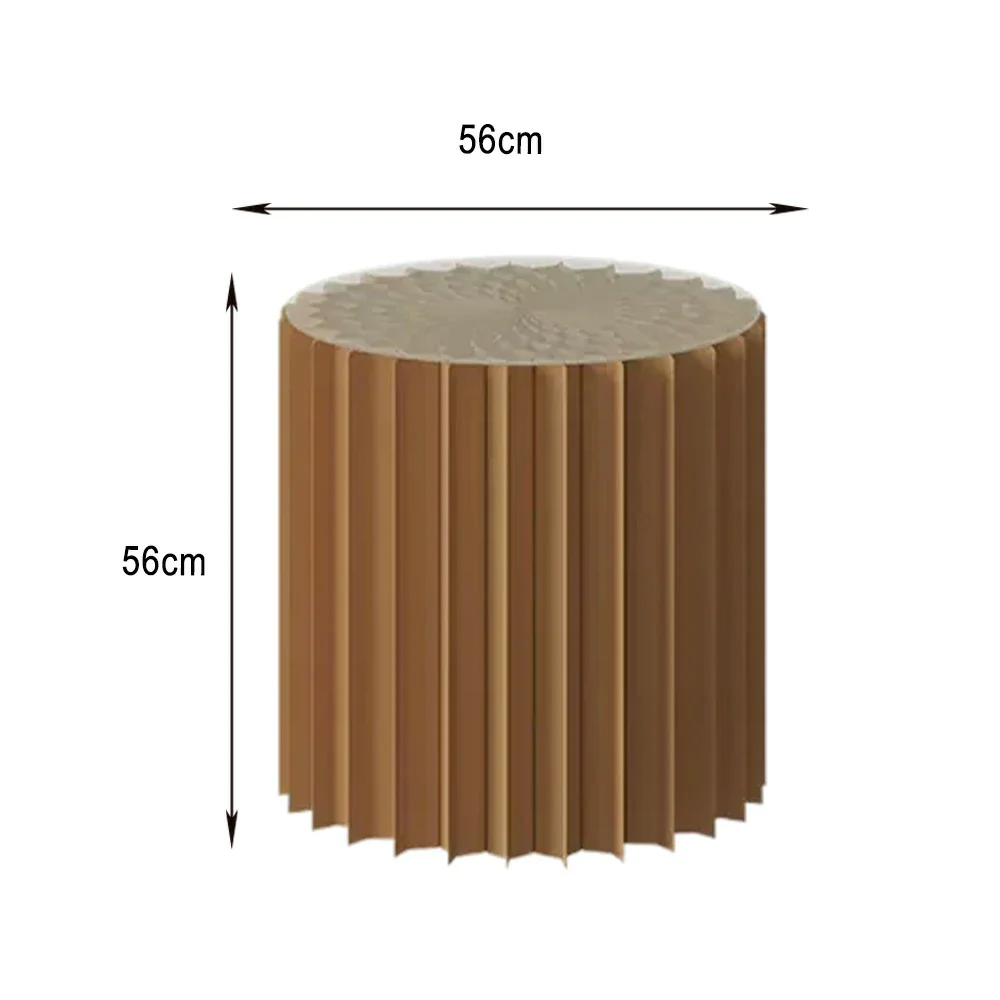 LIVARA Foldable Paper Cylinder Display Stand – Lightweight, Space-Saving Round Showcase for Retail & Promotions-Brown - Image 25