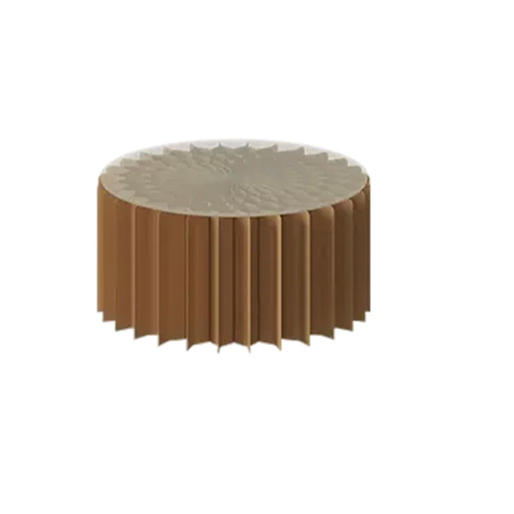 LIVARA Foldable Paper Cylinder Display Stand – Lightweight, Space-Saving Round Showcase for Retail & Promotions-Brown - Image 6