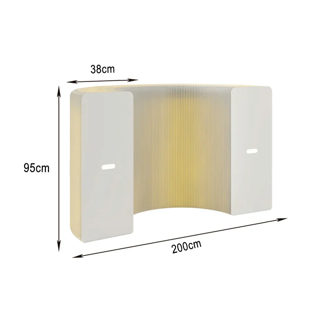 LIVARA 200cm Foldable Partition Display Cabinet - Lighting Edition - Image 13