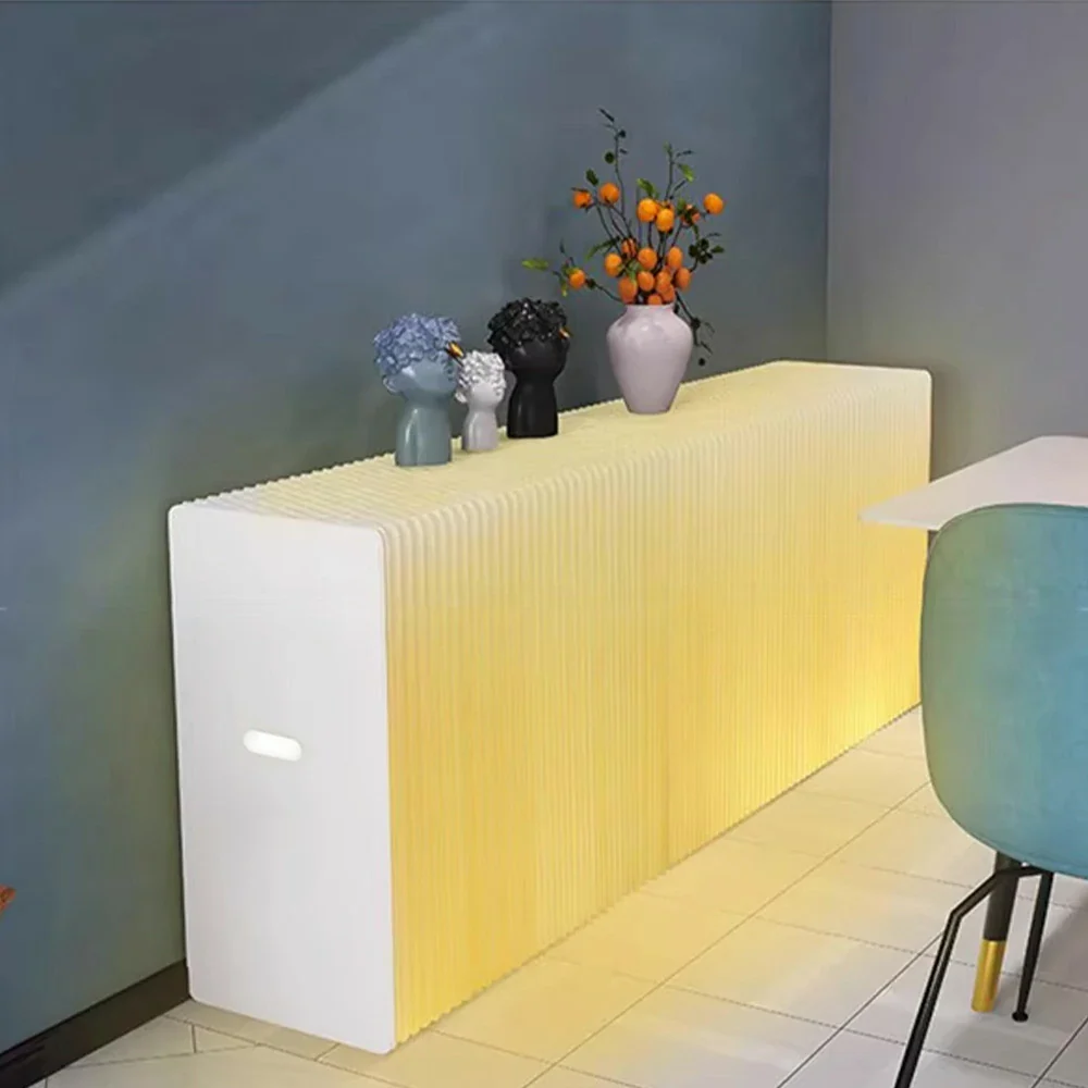 LIVARA 200cm Foldable Partition Display Cabinet - Lighting Edition - Image 8