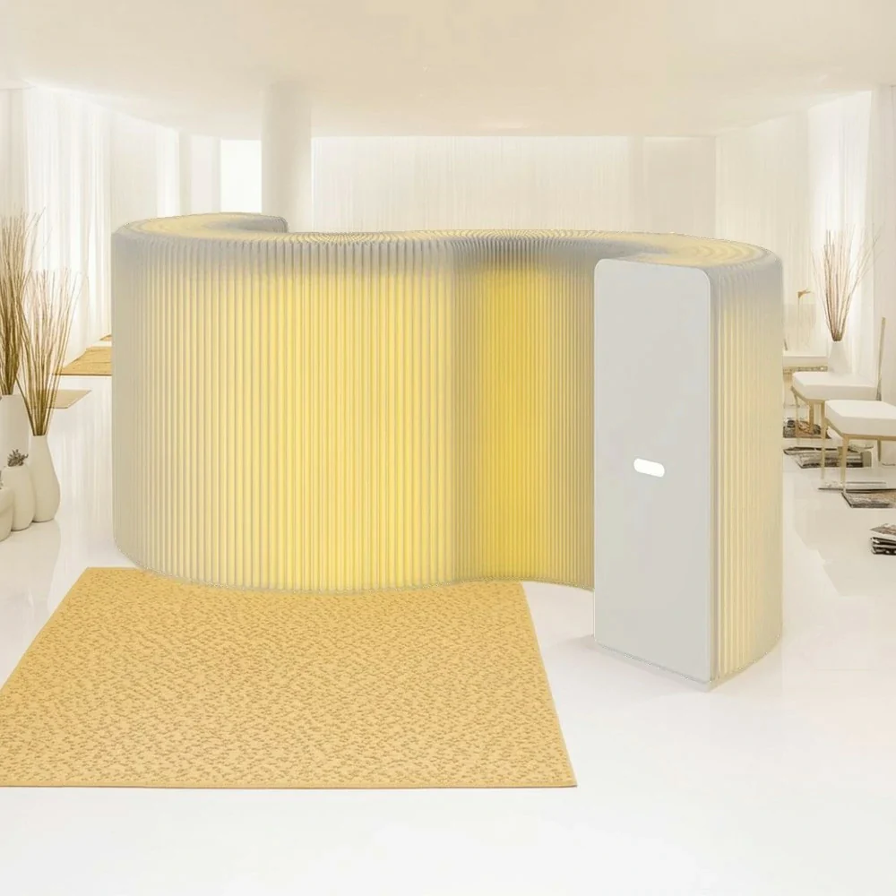 LIVARA 300cm Foldable Partition Display Cabinet - Lighting Edition - Image 12