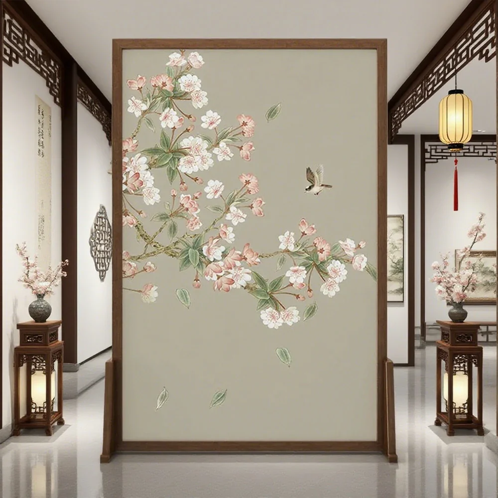 LIVARA Solid Wood Room Divider, Ash Wood & Mongolian Pine Wood, Durable and Elegant Design for Home Interior Decoration - Image 2