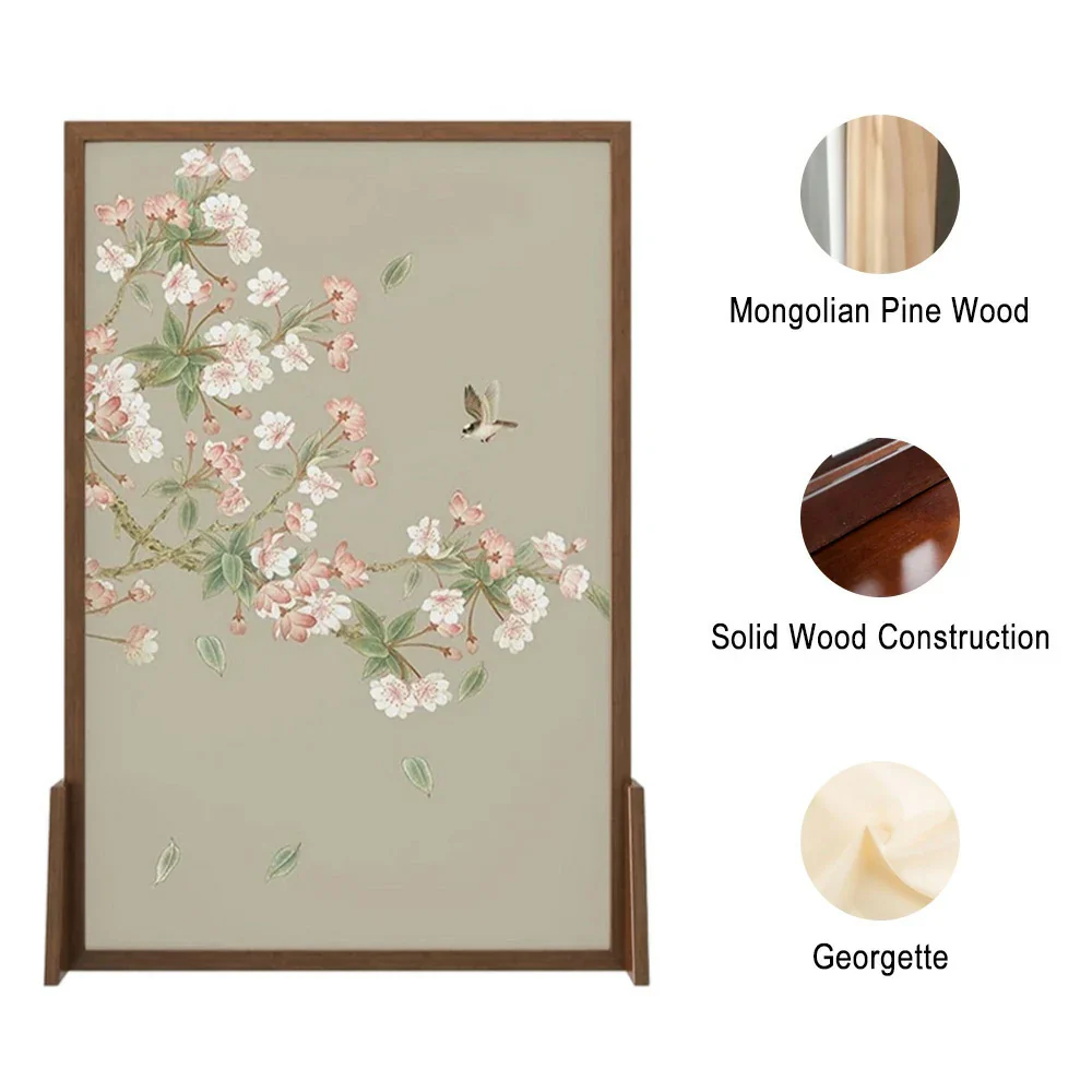 LIVARA Solid Wood Room Divider, Ash Wood & Mongolian Pine Wood, Durable and Elegant Design for Home Interior Decoration - Image 3