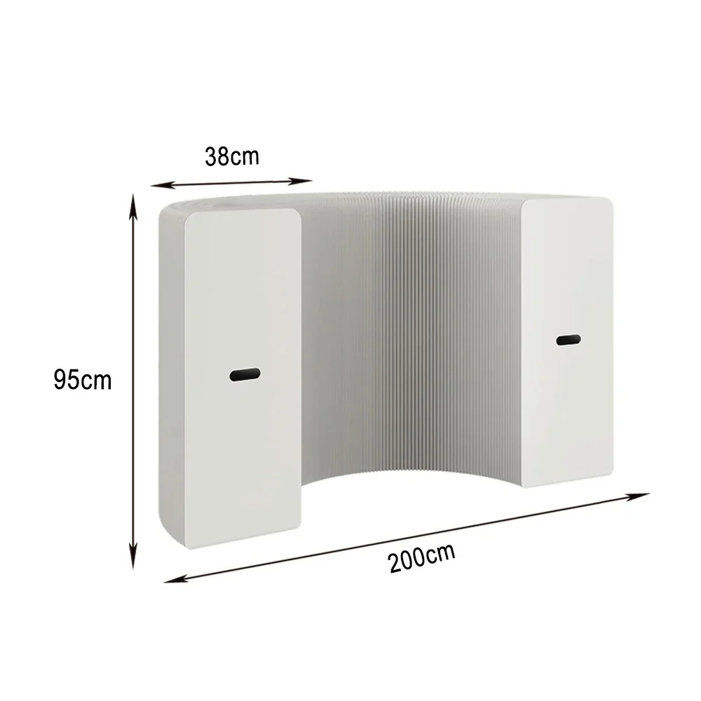 LIVARA 200cm Foldable Partition Display Cabinet - Cannot Emit Light - Image 13