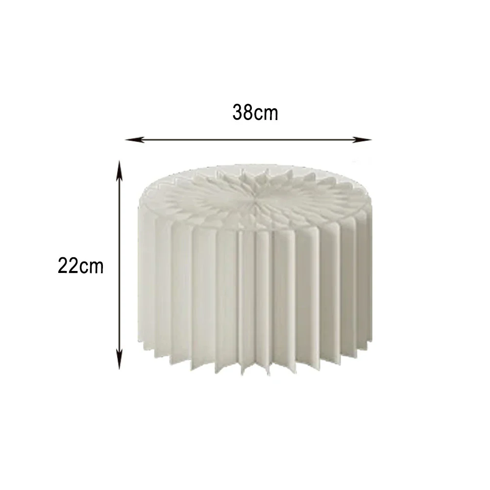 LIVARA Foldable Paper Cylinder Display Stand – Lightweight, Space-Saving Round Showcase for Retail & Promotions- White - Image 5