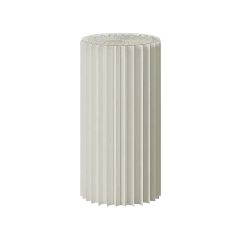LIVARA 38/48/56cm Foldable Paper Cylinder Display Stand- White - Image 6