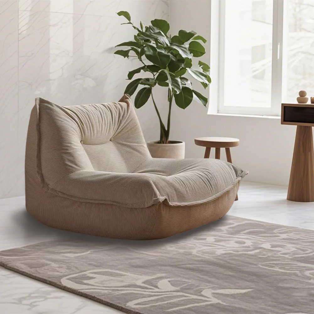 LIVARA B002 90CM Length Green&Grey Minimalist Style Dual-Layer High-Resilience Foam Compressed Sofa - Image 8