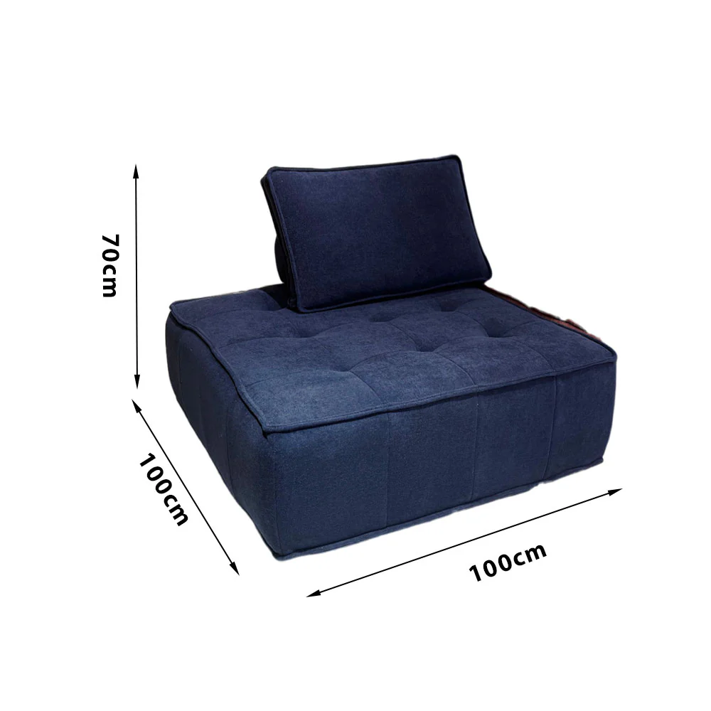 LIVARA B008 85/100CM Length White&Pinke&Green&Blue Minimalist Style Dual-Layer High-Resilience Foam Compressed Sofa - Image 26