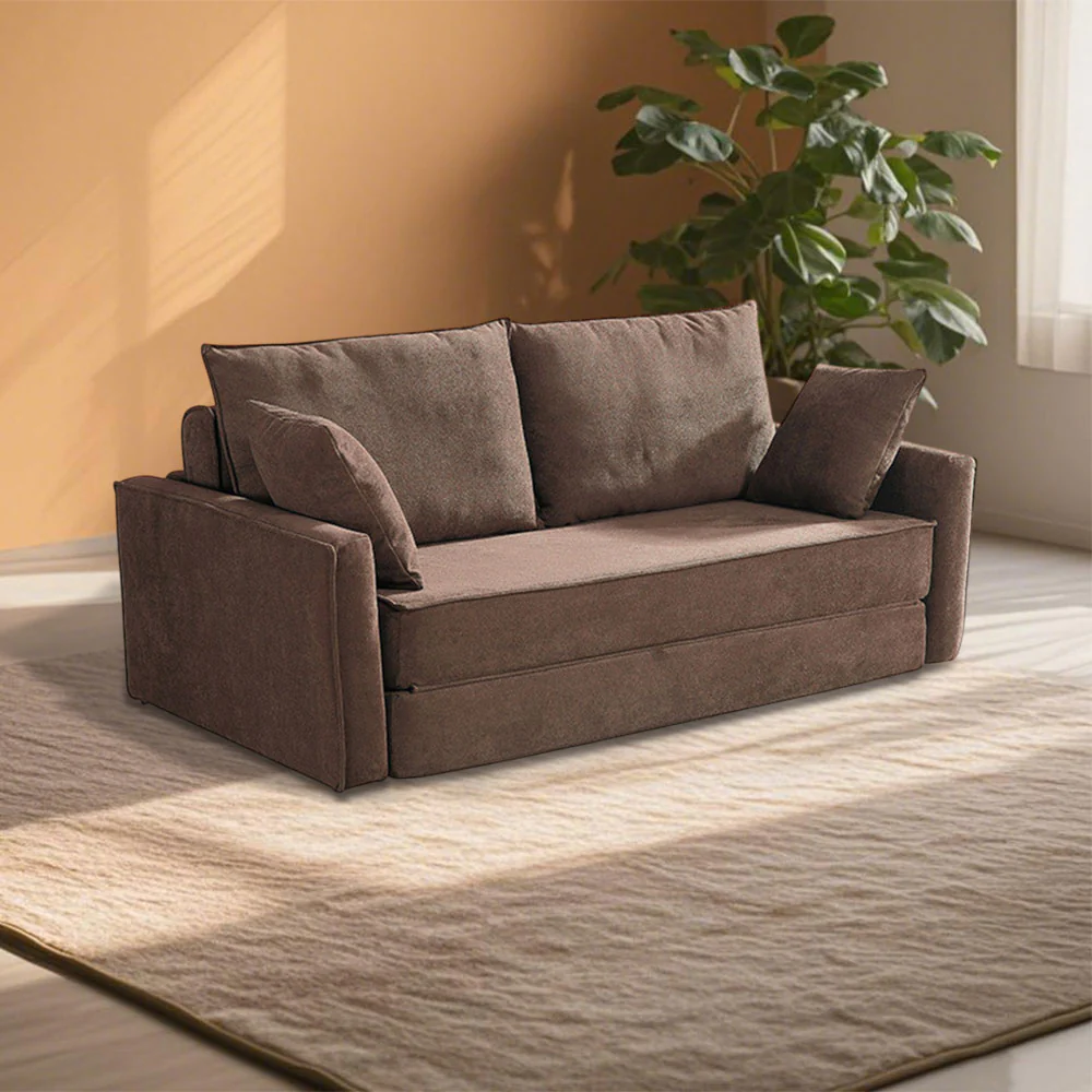 LIVARA B103 200CM Length Grey&Coffee Dual-Layer High-Resilience Foam Compressed Sofa - Image 5