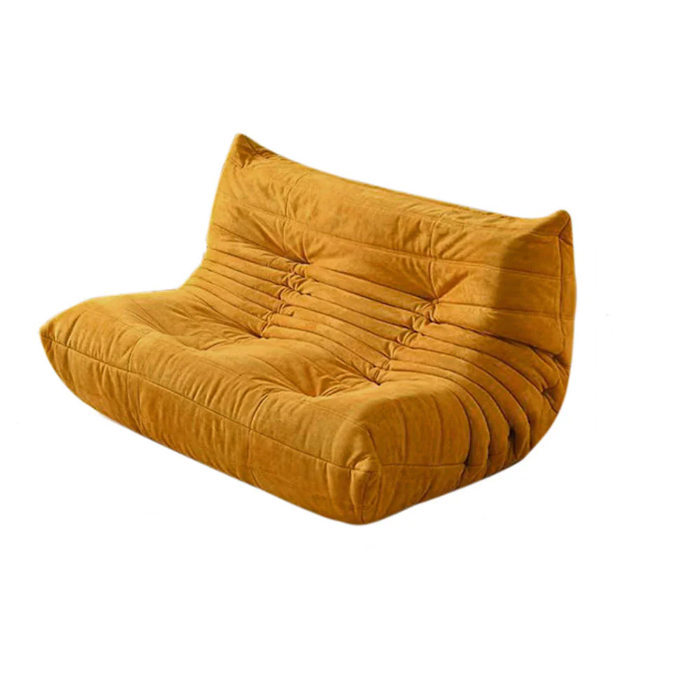 LIVARA B001 84/90/130/160CM Length Yellow Minimalist Style Dual-Layer High-Resilience Foam Compressed Sofa - Image 8