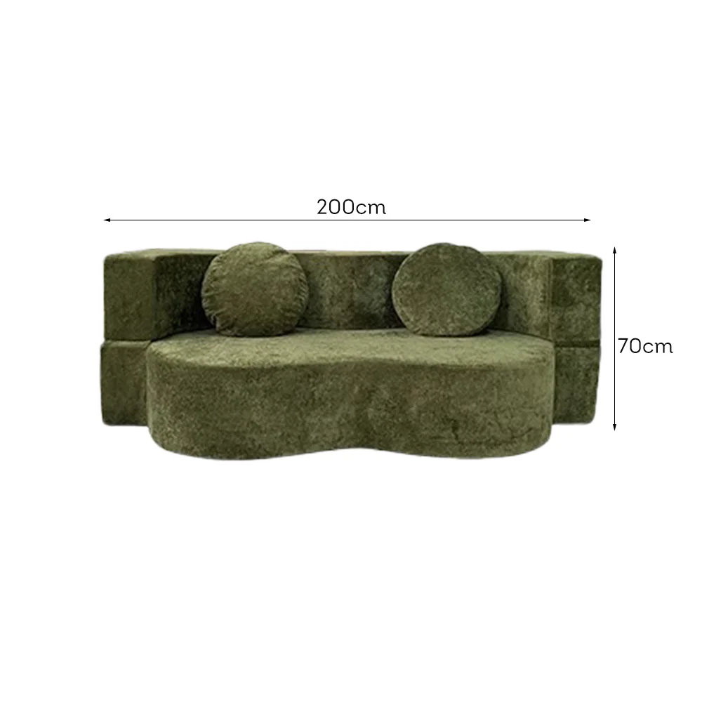 LIVARA B104 200cm Length Compressed Sofa Plush Comfort Frameless Construction Design - Image 11