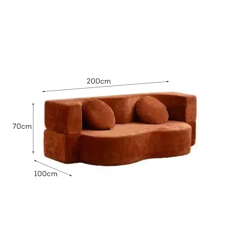LIVARA B104 200cm Length Compressed Sofa Plush Comfort Frameless Construction Design - Image 12