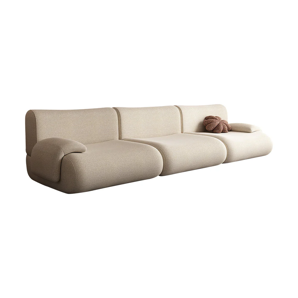 LIVARA B302 292cm Length Compressed Sofa Seamless Frameless Construction - Yellow - Image 13