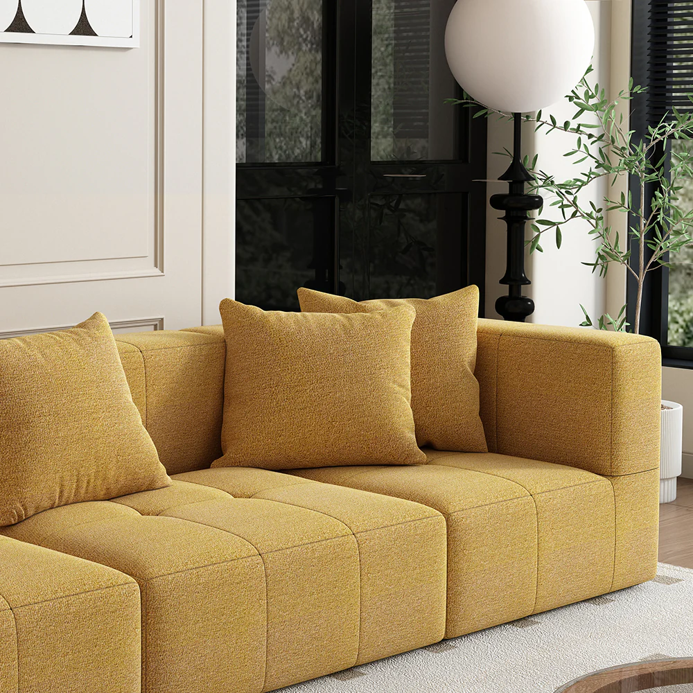 LIVARA B305 3-seater 272cm Length Compressed Sofa with Footrest Frameless Construction Design - Image 26
