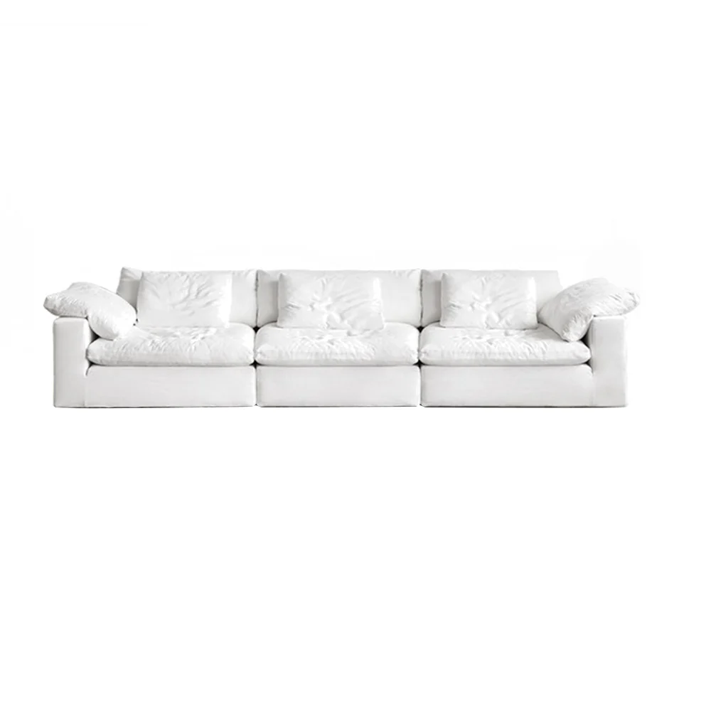 LIVARA B306 200/280cm Length Compressed Sofa Frameless Construction Design - White - Image 6