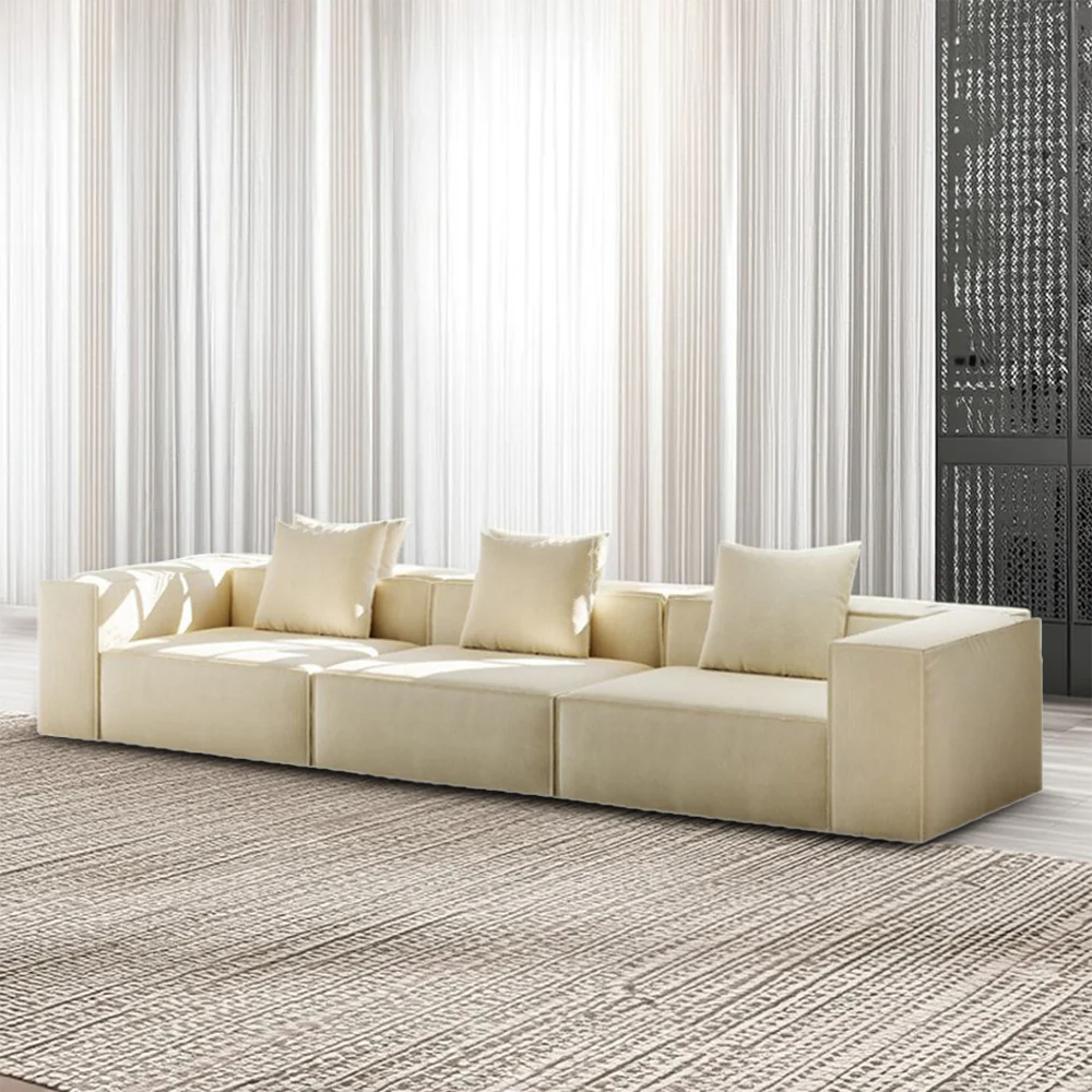 LIVARA B308 200/300cm Length Compressed Sofa Frameless Construction Design - White - Image 5