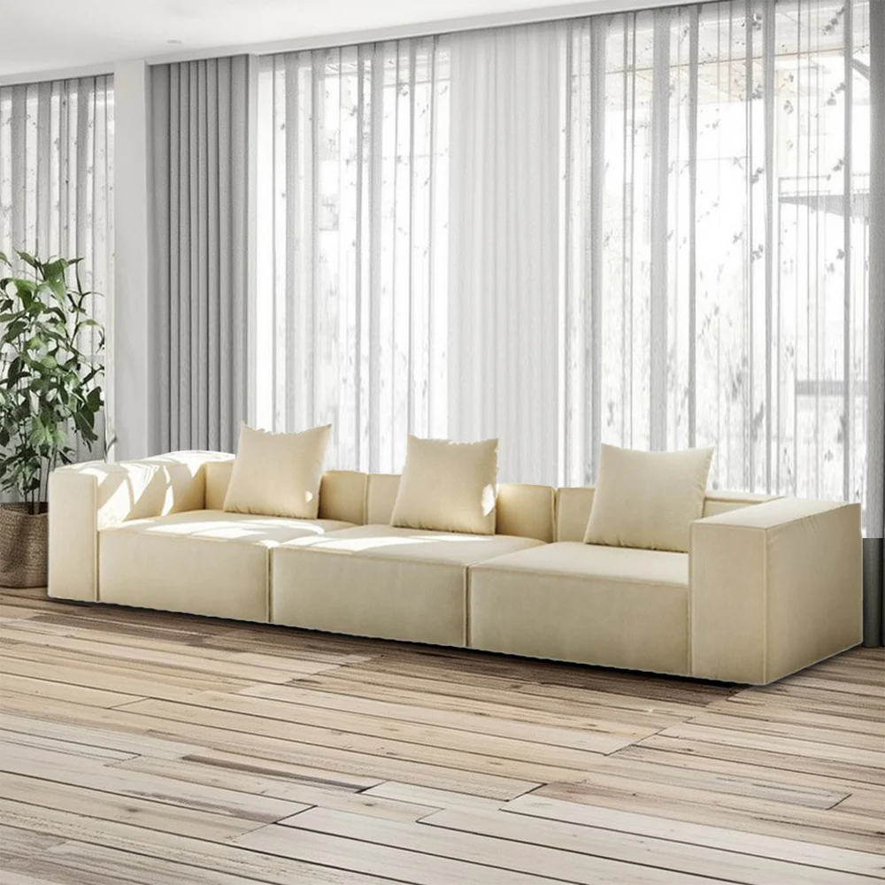 LIVARA B308 200/300cm Length Compressed Sofa Frameless Construction Design - White - Image 6