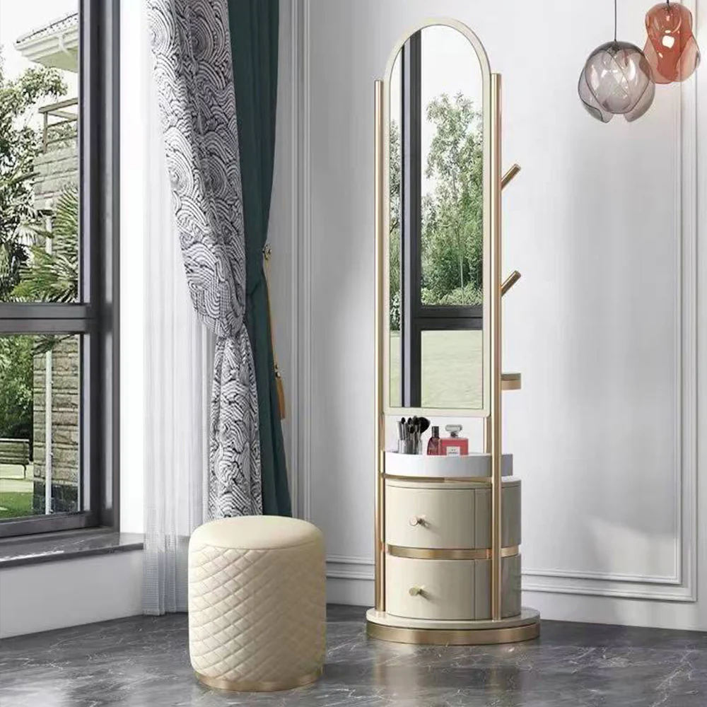LIVARA DR1055 50cm Multi-Functional Rotating Storage Dressing Table - Image 4