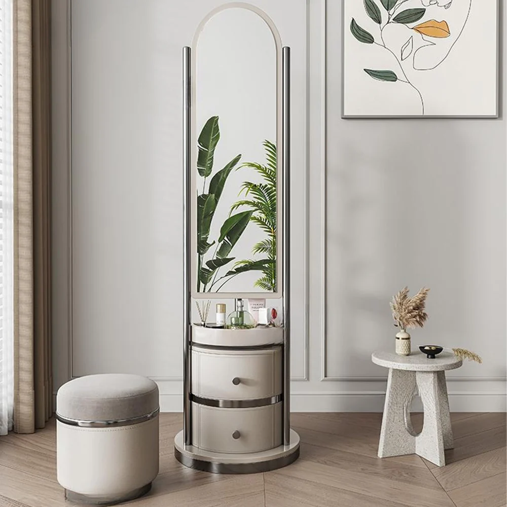 LIVARA DR1056 50cm Multi-Functional Rotating Storage Dressing Table - Image 3