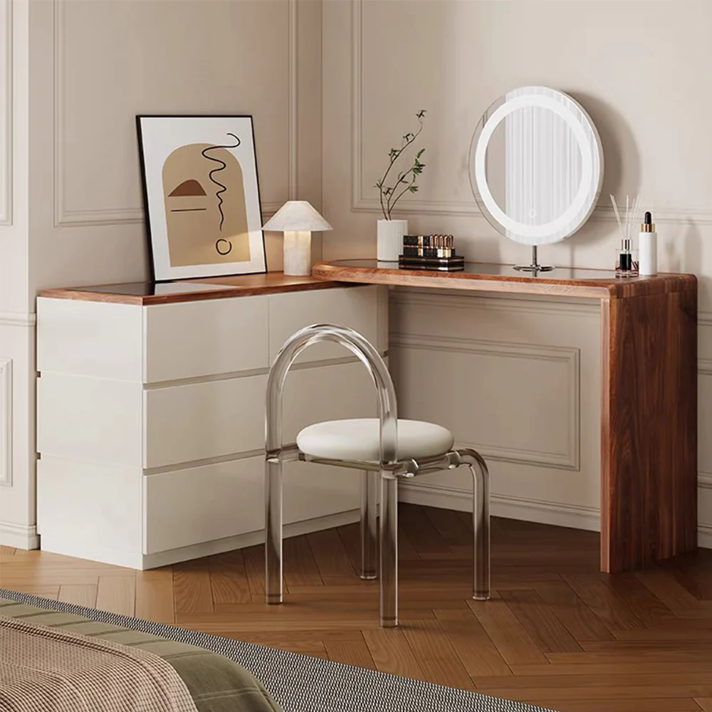 LIVARA DR1065 120cm Expandable Solid Wood Tabletop Dressing Table - Image 3