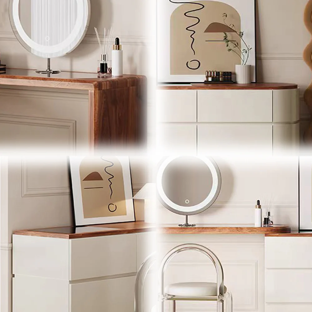 LIVARA DR1065 120cm Expandable Solid Wood Tabletop Dressing Table - Image 4