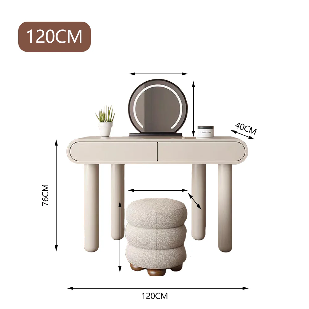 LIVARA DR1086 120cm Modern Fashion Style Solid Wood Vanity Table - Image 6
